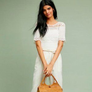 James Coviello Anthropologie Janice Crochet Top